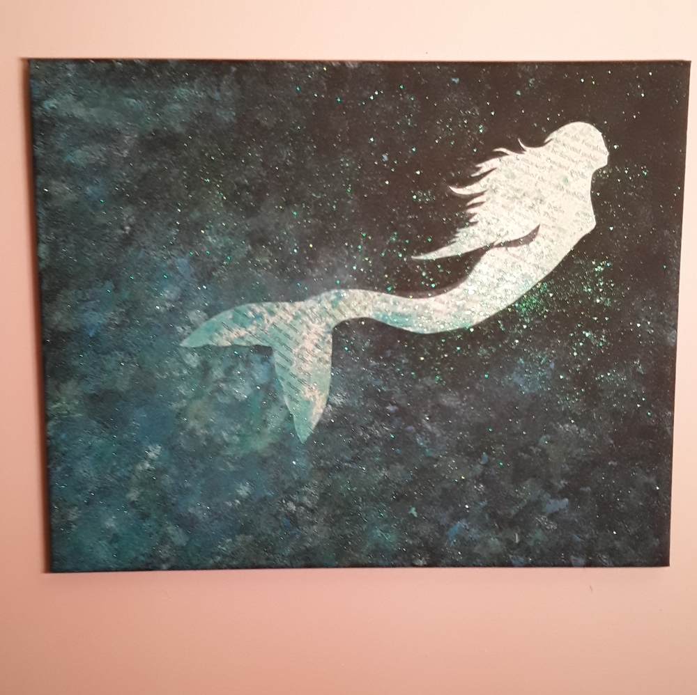 Mermaid Glitter Art